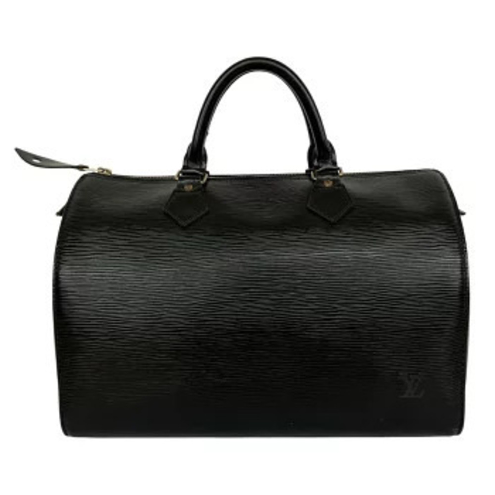 LOUIS VUITTON Epi Leather Speedy Handbag Black